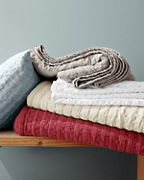 Eileen Fisher Rippled Organic Cotton Coverlet                                                                                   