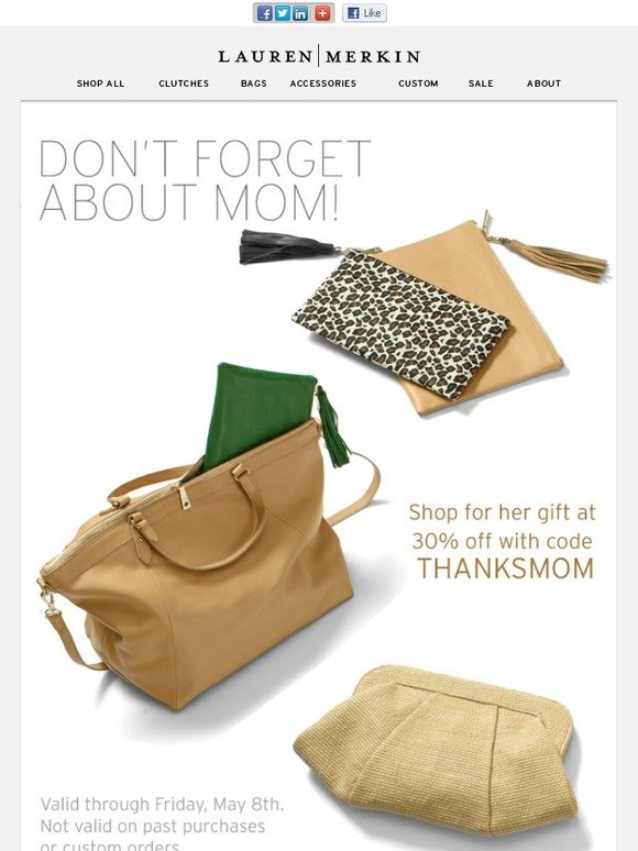 Shop for Mom at 30% off!