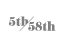 5th/58th