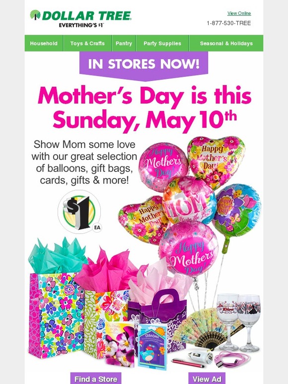 Dollar Tree: Mother's Day is This Weekend! | Milled