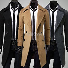Men's Trench Winter Coat