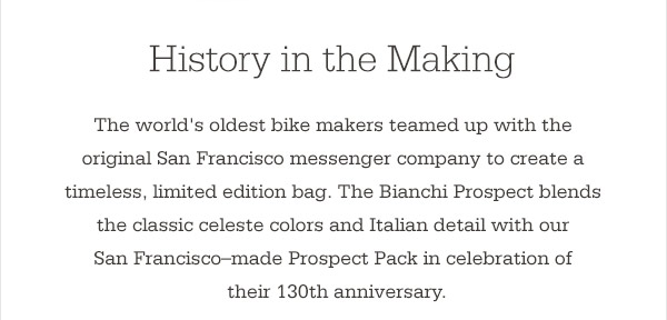 Timbuk2: Introducing The Limited Edition Bianchi Pack. | Milled