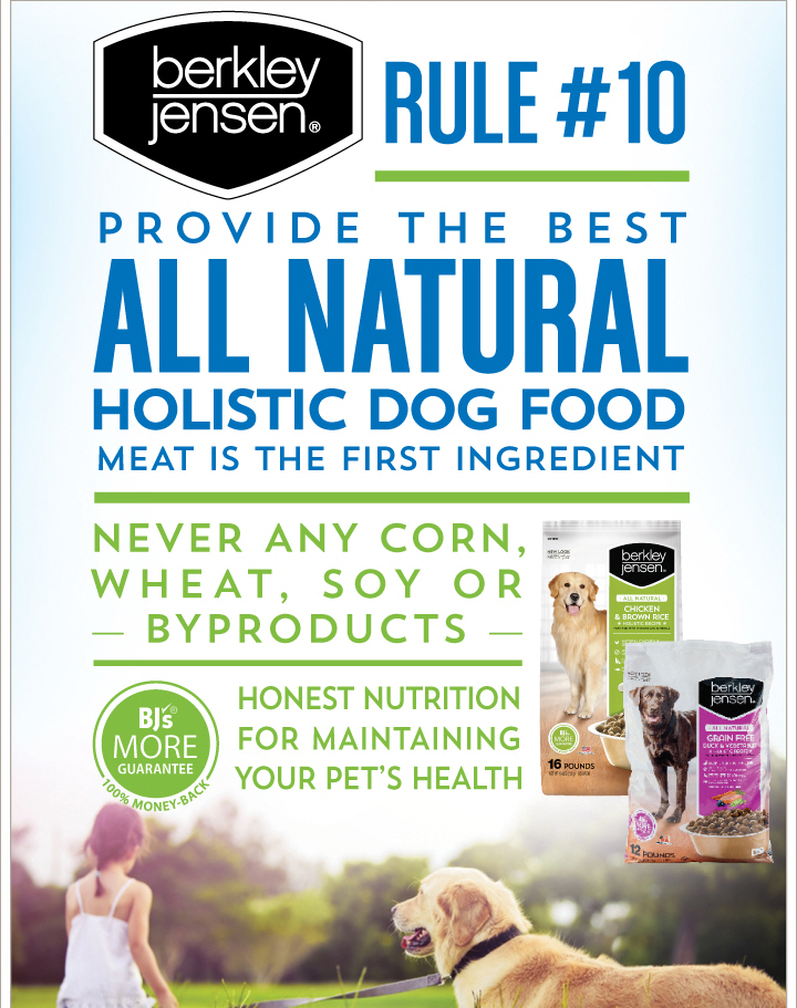 bj's holistic dog food