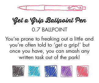 Get a grip ballpoint pen