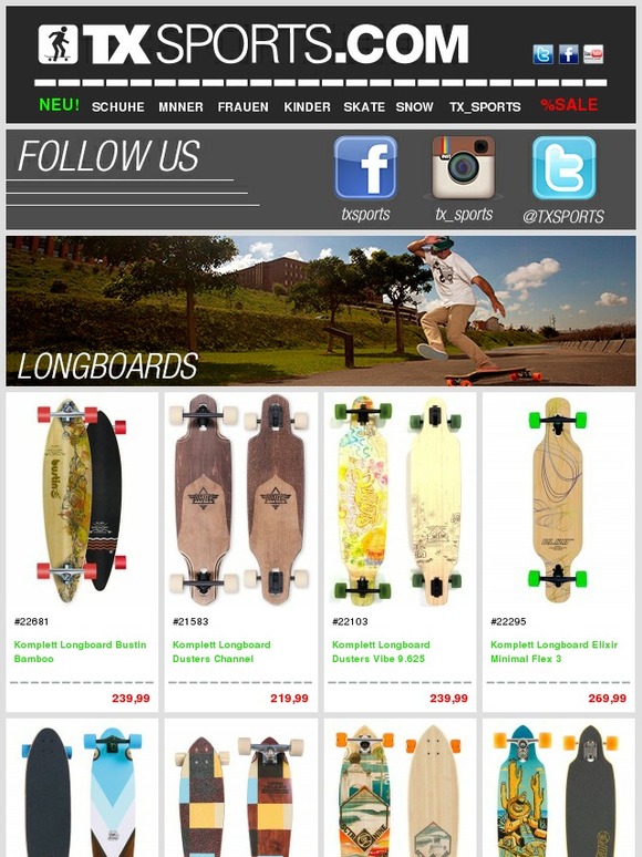 Longboards und Zubehör - Keep on rollin´
