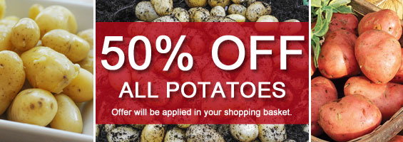 50% OFF all potatoes