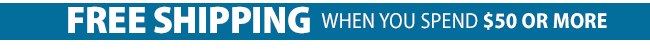 Free shipping on orders of $50 or more
