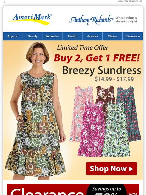 AmeriMark: Special Savings On Sundresses, Don't Miss Out | Milled