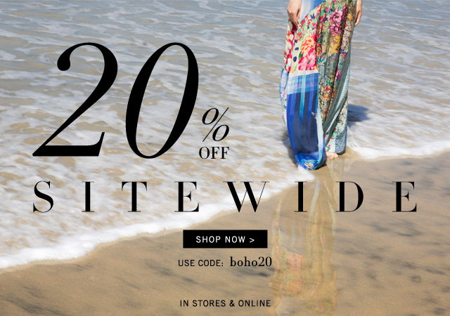 FRIENDS & FANS: 20% OFF ENTIRE SITE. Use code: boho20 at checkout. In stores & online. Shop Now >