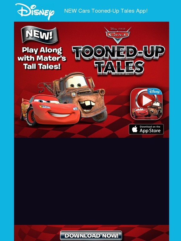 Disney Store New Inside Out & Cars ToonedUp Tales Apps! Milled