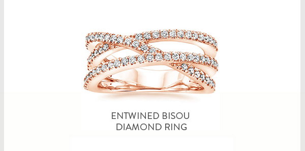 Entwined Bisou Diamond Ring