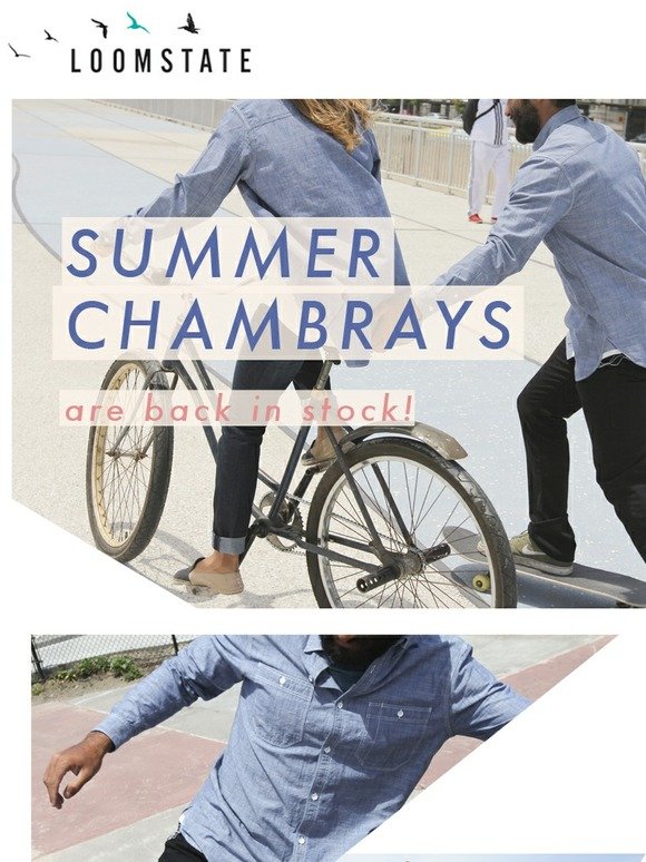 summer chambray | back in stock!
