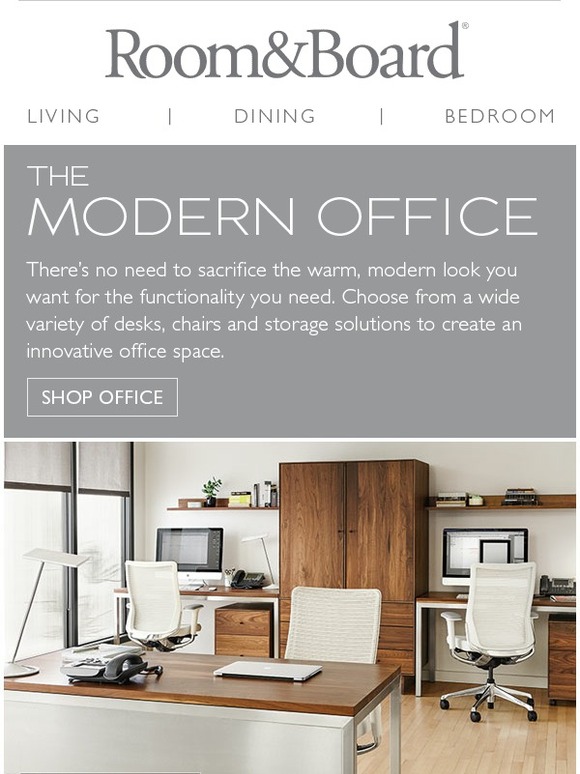 Room & Board Create a modern office Milled