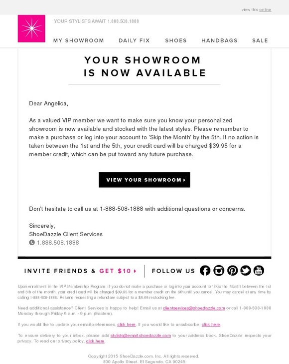 Shoedazzle Your Monthly Vip Showroom Is Ready Milled