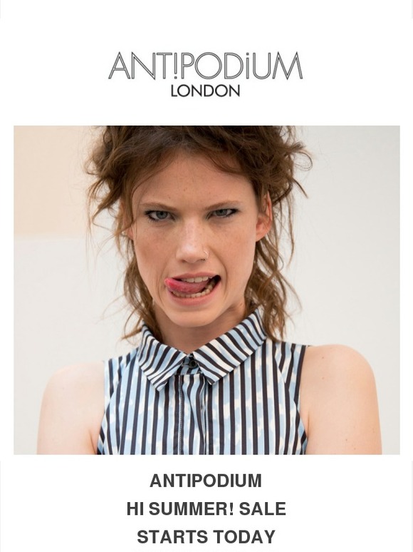 Antipodium Hi Summer! Sale Starts Today
