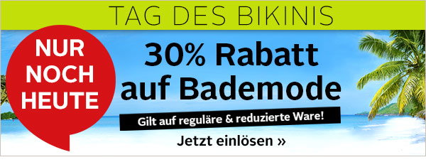 30% Rabatt auf Bademode einlösen