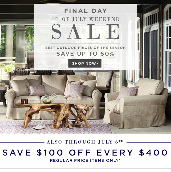 Arhaus Final Day July 4th Weekend Sale Up To 60 Off Outdoor Milled