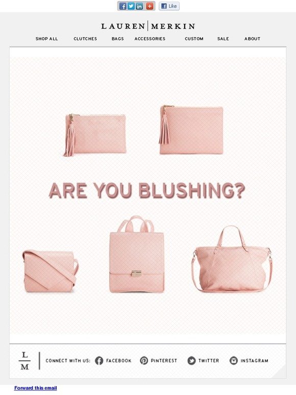 Are you blushing?