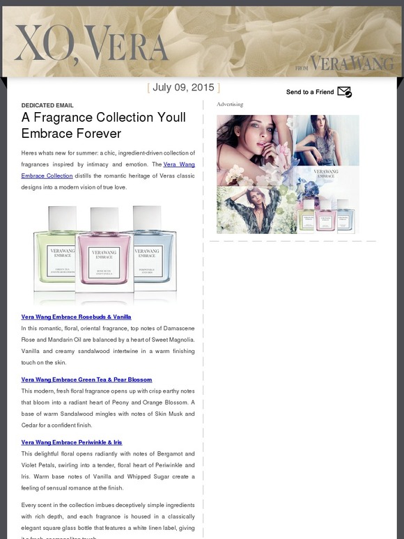 A Fragrance Collection You’ll Embrace Forever -- Dedicated Email