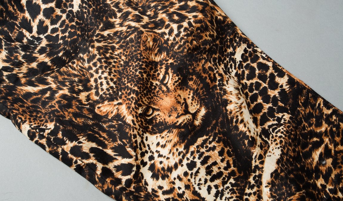 jaguar print pants