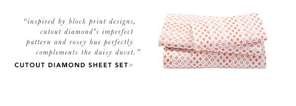 Cutout Diamond Sheet Set