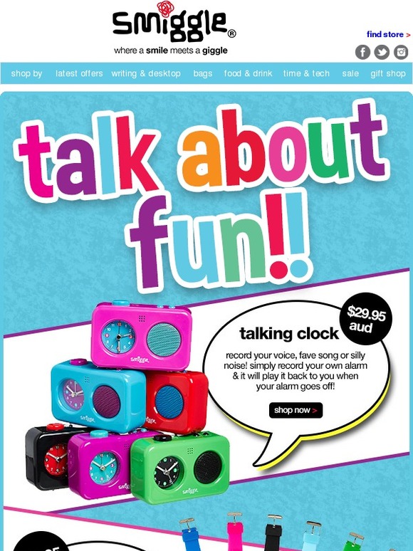 Smiggle FINAL HOURS! get 2 for 20 and free delivery 50+. ends tonight! Milled Smiggle FINAL HOURS! get 2 for 20 and free delivery 50+. ends tonight! Milled