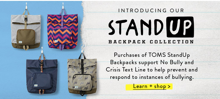 Toms anti bullying outlet backpack