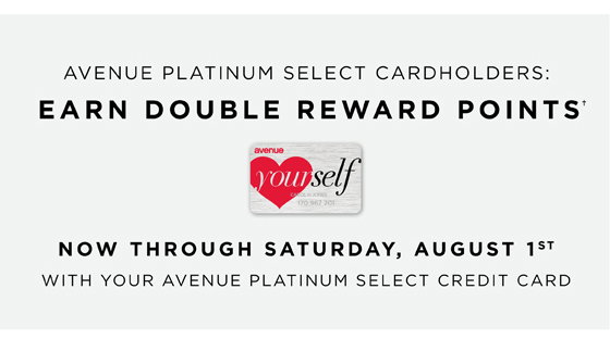 Earn Double Reward Points through Saturday, August 1st!†