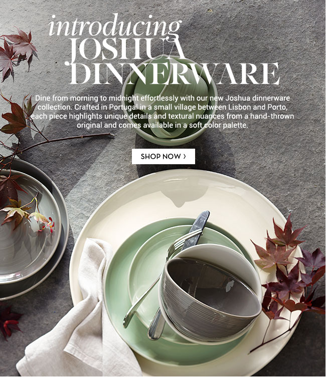 Pottery Barn Introducing Our NEW Joshua Dinnerware Collection