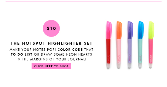 HOTSPOT HIGHLIGHTER SET