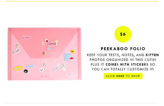 PEEKABOO FOLIO