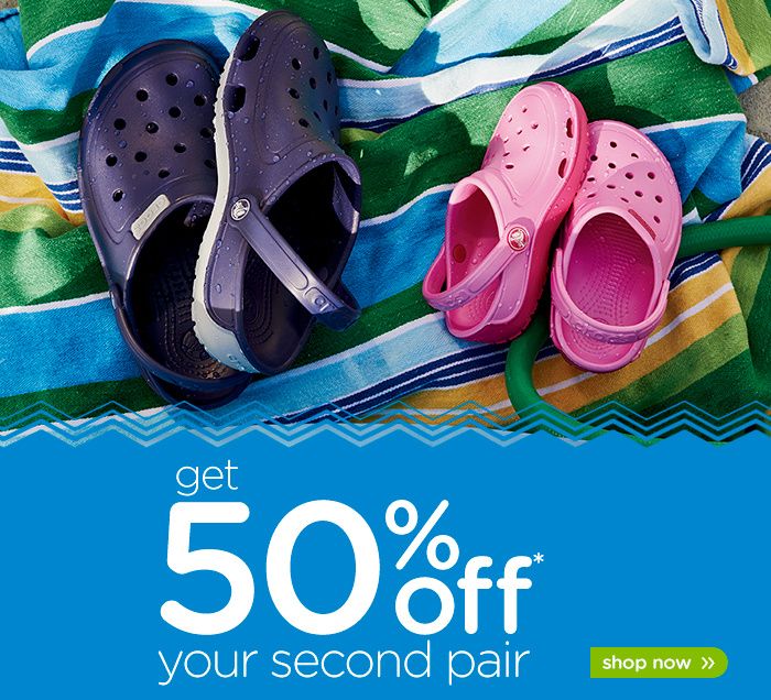 crocs buy one get one 50 off