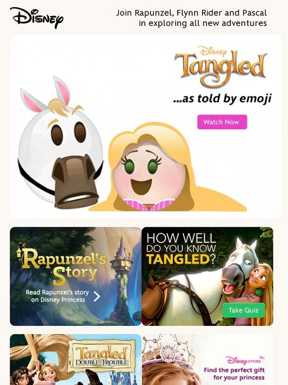 Disney Store Tangled As Told By Emoji Milled 