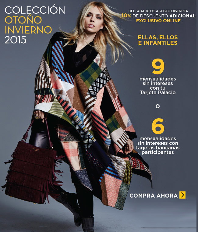 COLECCIONES OTOÑO INVIERNOS 3 DÍAS DE CORTESÍA COLECCIONES OTOÑO INVIERNOS 3 DÍAS DE CORTESÍA