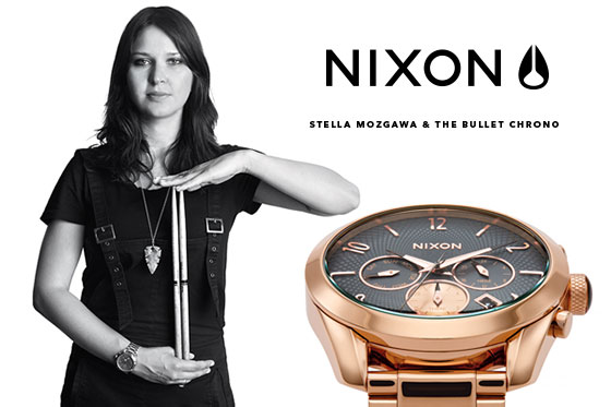 Nixon bullet outlet chrono rose gold