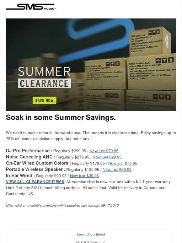Up to 75% OFF - Warehouse Clearance - Limited Quantities