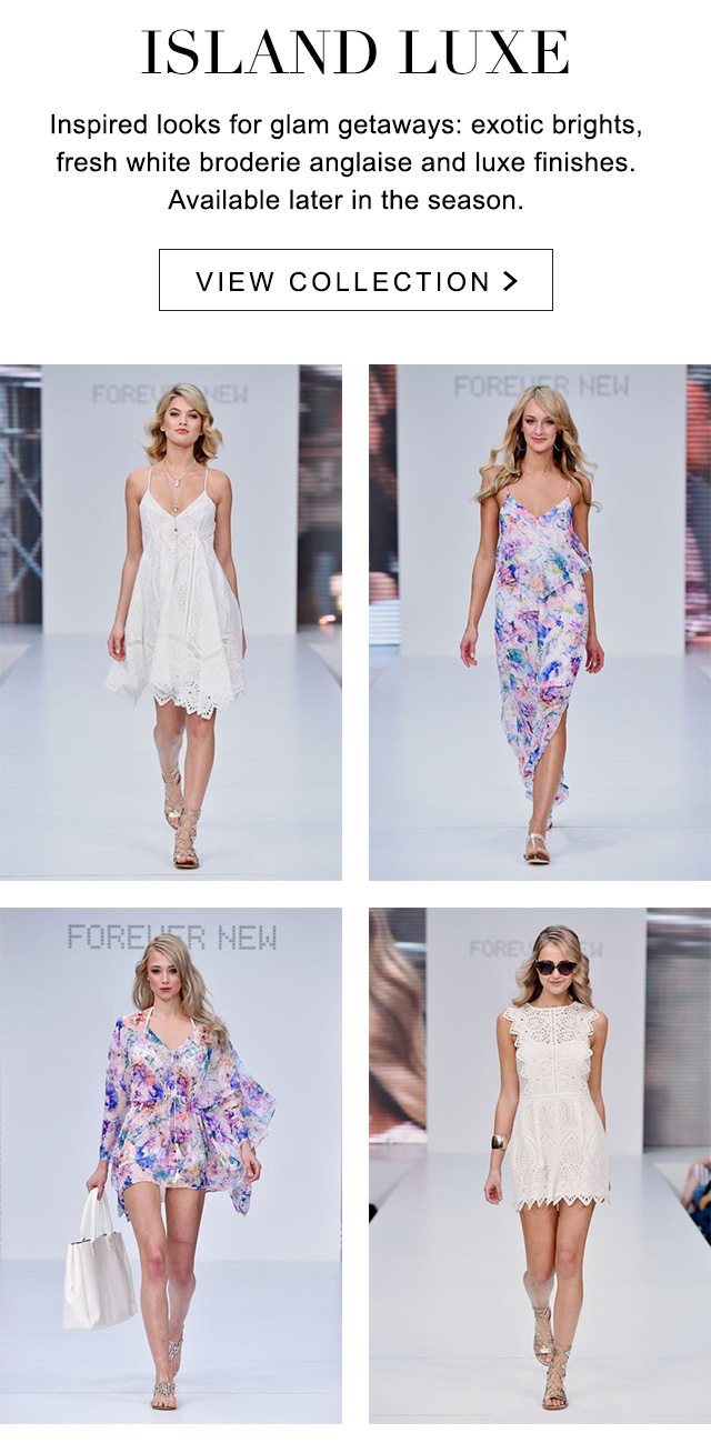 Forever New Front Row Access Forever New MSFW Runway Milled