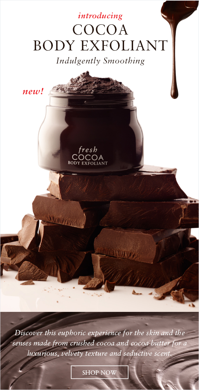 Fresh Discover NEW Cocoa Body Exfoliant + FREE SHIPPING! Milled