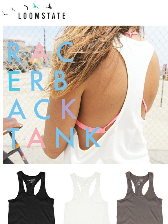 the racerback tank // new colors!