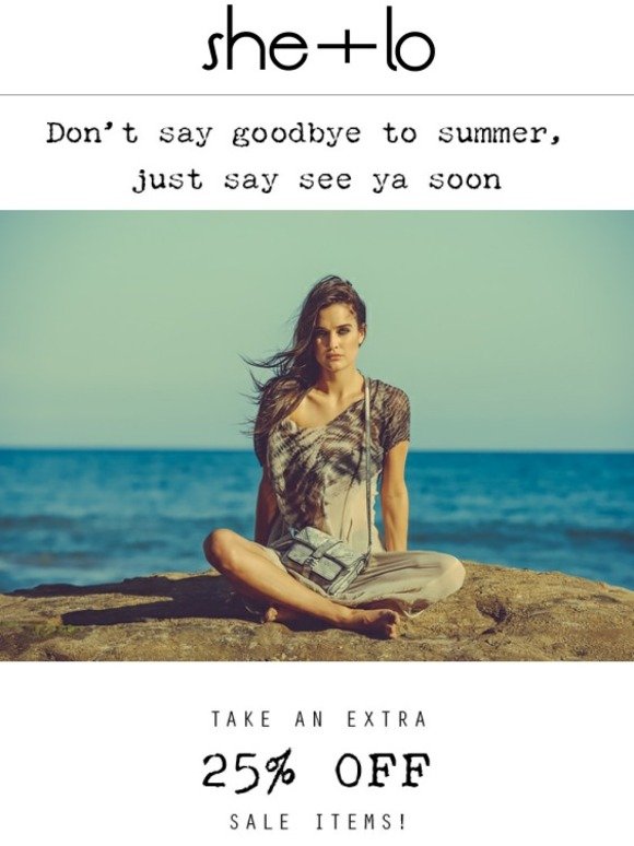 Some end of Summer Lovin’ just for you…