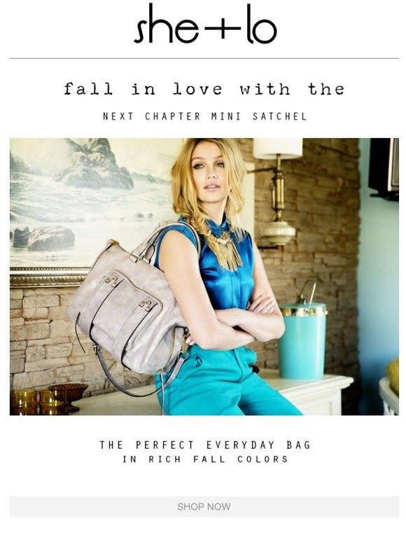 New Arrivals! The Next chapter satchel