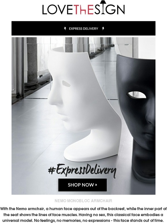 LoveTheSign UK: The Face Of Design: Nemo by Driade  Milled