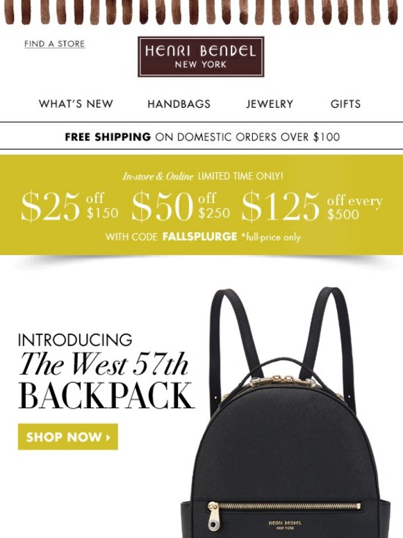henri bendel 57th backpack