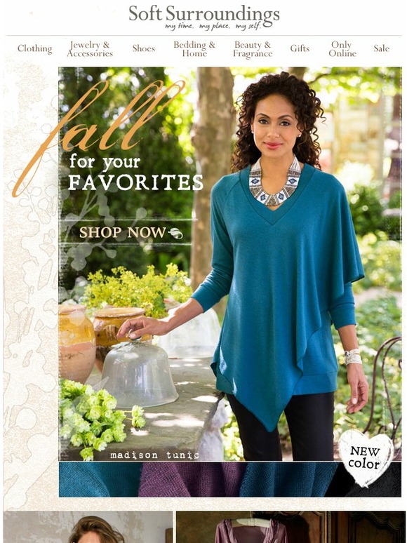 Soft Surroundings Fall Fabulous FAVES You’ll want them all… Milled