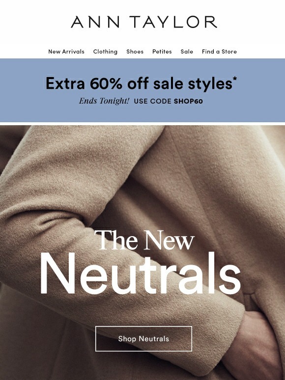 Ann Taylor The New Neutrals Milled