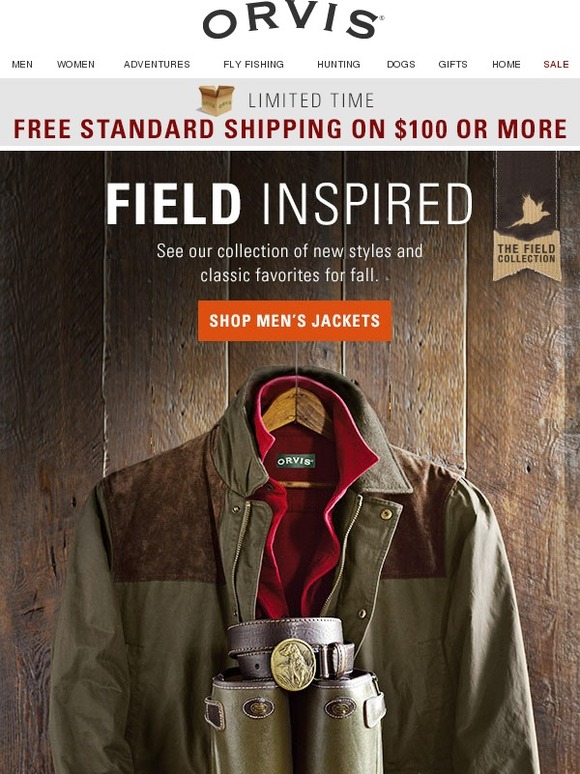 Orvis FieldInspired Men's Jackets New for Fall. Milled