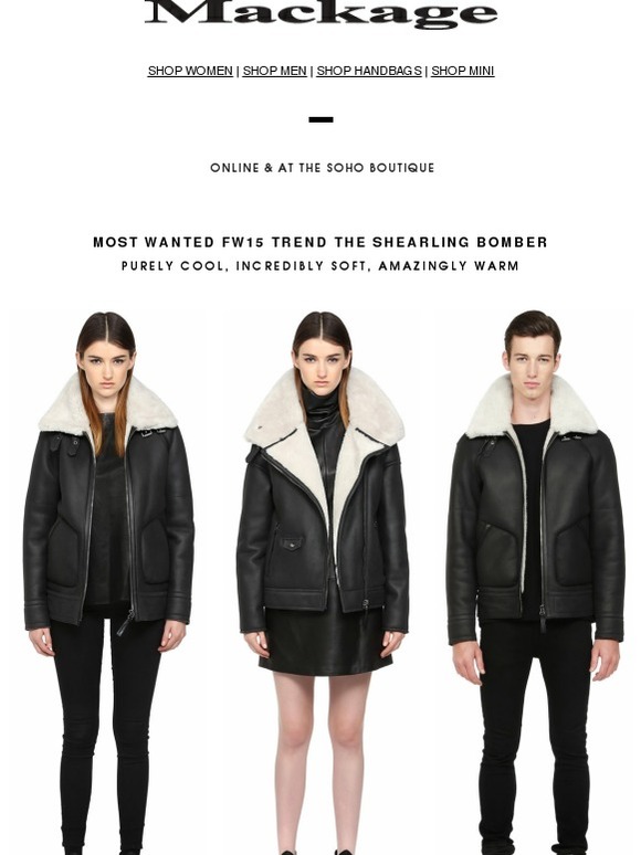 mackage shearling