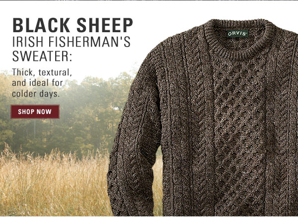 black sheep irish fisherman's sweater