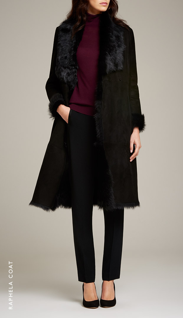 lk bennett shearling coat