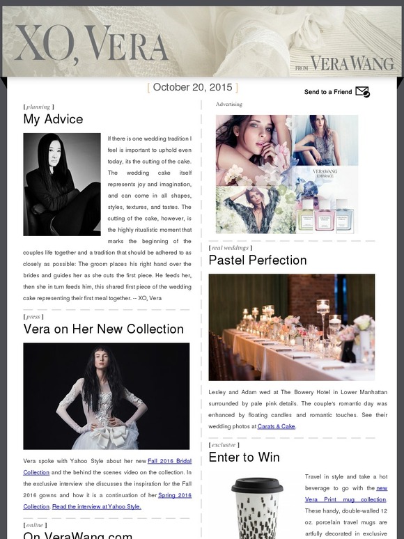 Vera On the Making of Her Fall 2016 Bridal Collection + a Romantic Wedding at The Bowery Hotel